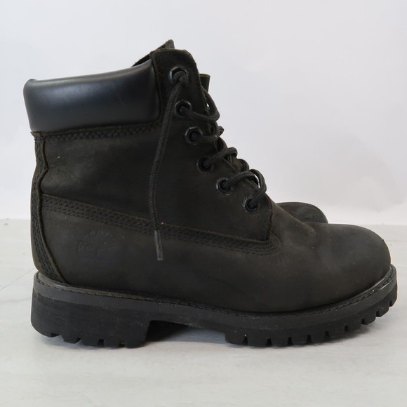 Timberland Black Waterproof Boots  Youth Junior Size 5.5M